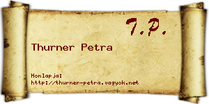Thurner Petra névjegykártya